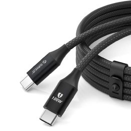 Orico 100W USB-C į USB-C laidas, 1 m, juodas