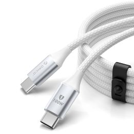 Orico 100W USB-C į USB-C įkrovimo laidas, 1 m, baltas