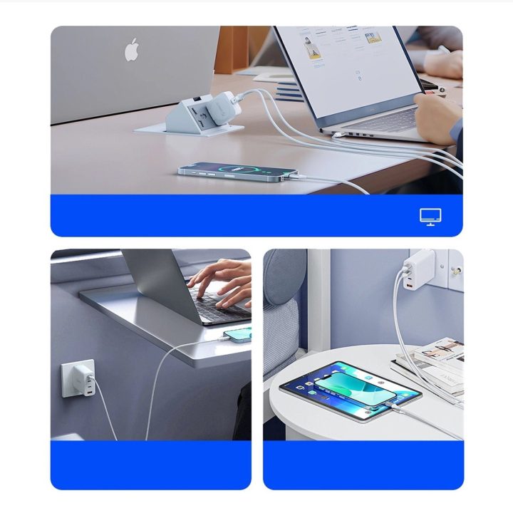 Orico 100W USB-C į USB-C įkrovimo laidas, 1 m, baltas
