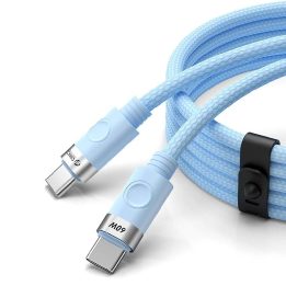 Orico 60W USB-C į USB-C įkrovimo laidas, 1 m, mėlynas