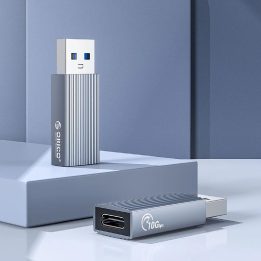 USB-C į USB-A 3.1 adapteris pilkas