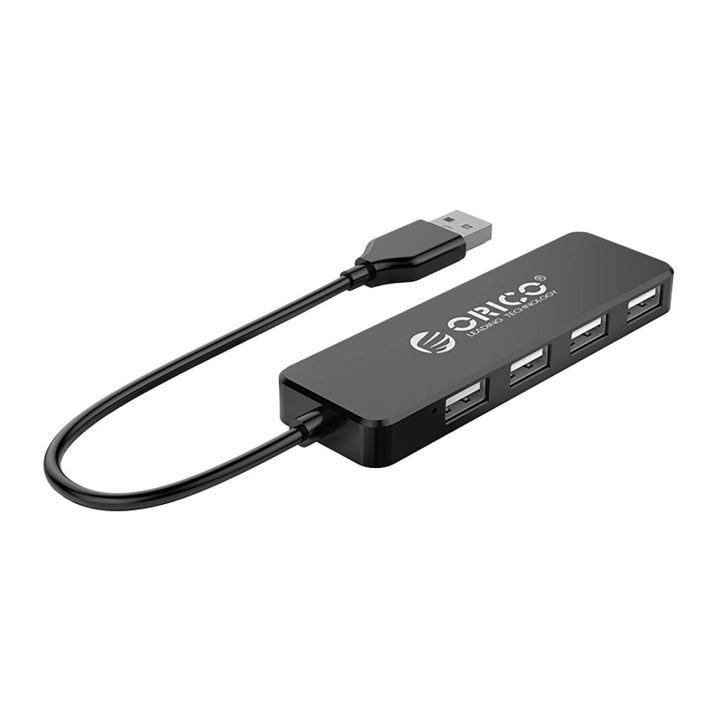 USB šakotuvas Orico FL01 4x USB-A 2.0 juodas