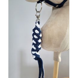 Pavadėlis hobi arkliukui, baltai tamsiai mėlynas