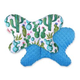 Dvipusis amortizuojantis pagalvėlė Butterfly“ – kaktuso/žydra