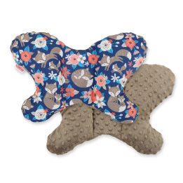 Dvipusė amortizuojanti pagalvėlė Butterfly“ – lapės mėlyna/ruda
