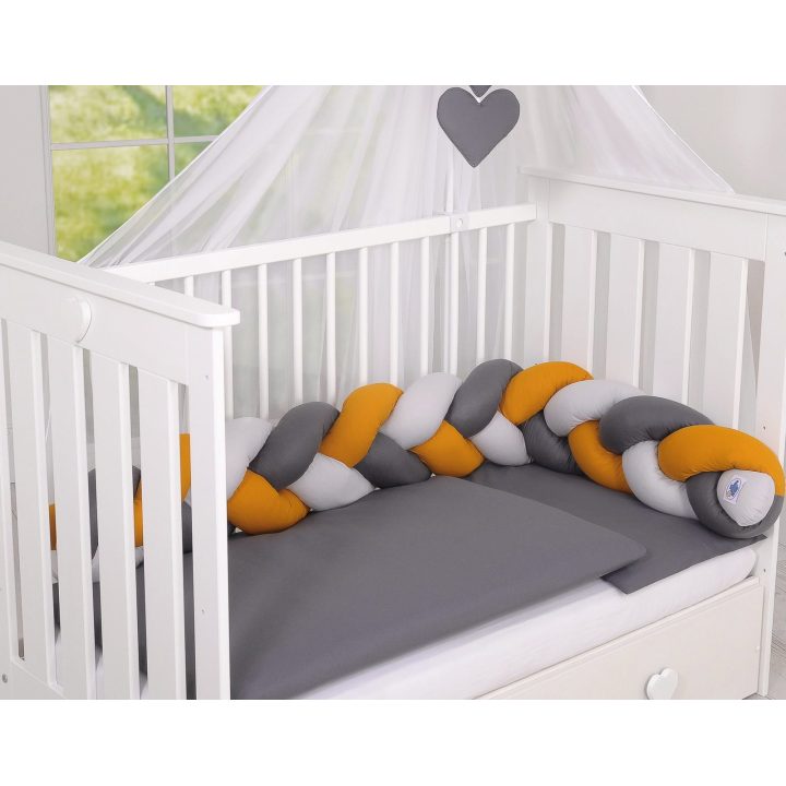 Pintas lovytės bamperis pilkas/medaus geltonumo/antracito