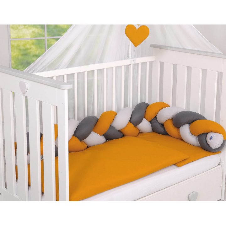Pintas lovytės bamperis pilkas/medaus geltonumo/antracito