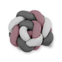 Pintas lovytės bamperis – pastelinis violetinis/pilkas/antracitas