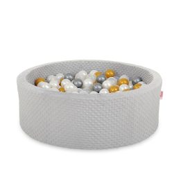 Sausas baseinas su kamuoliukais 300 vnt. pilkas 30 cm