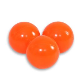 Sauso baseino plastikiniai kamuoliukai, 50 vnt., neoniniai oranžiniai