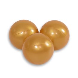 Plastikiniai kamuoliukai sausiems baseinams, auksiniai, 50 vnt.
