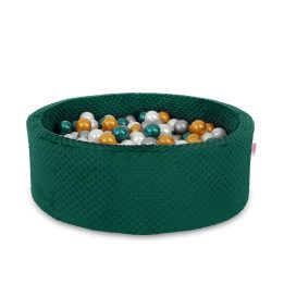 Sausas baseinas su kamuoliukais 30 cm, butelių žalios spalvos