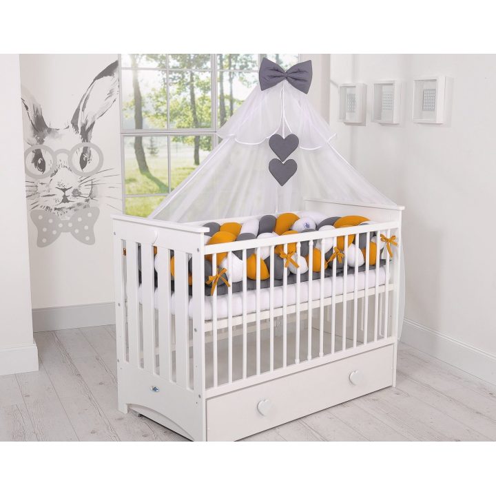 Mazginis bamperis XXL – balta/medaus geltona/antracitas