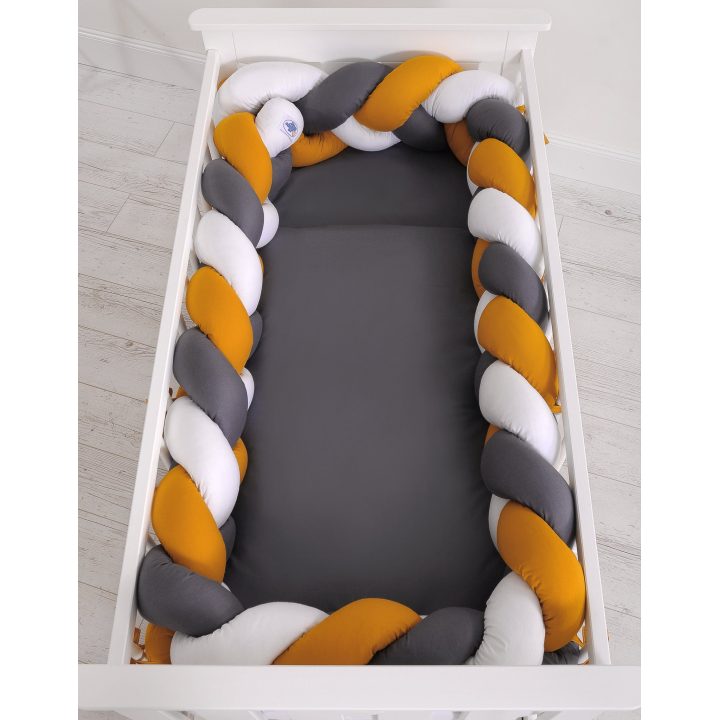 Mazginis bamperis XXL – balta/medaus geltona/antracitas