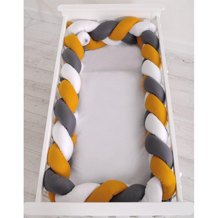 Mazginis bamperis XXL – balta/medaus geltona/antracitas