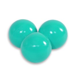 Plastikiniai kamuoliukai sausam baseinui, 50 vnt., turkio spalvos