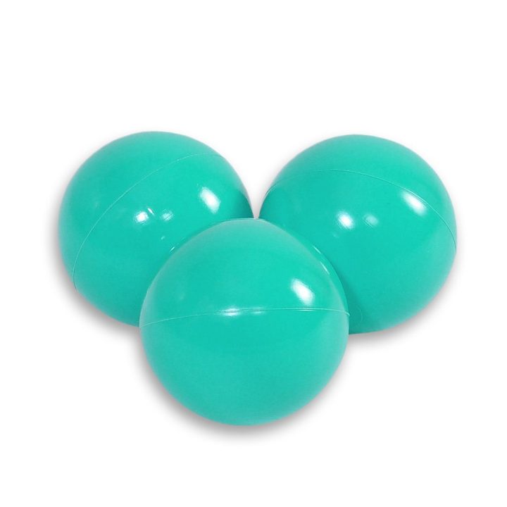 Plastikiniai kamuoliukai sausam baseinui, 50 vnt., turkio spalvos