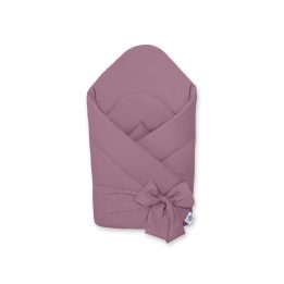 Kūdikių lizdelis su pakietinimu ir kaspinu – pastelinis violetinis