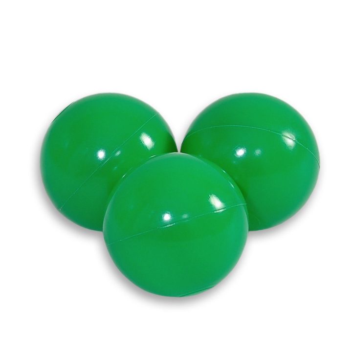 Sauso baseino plastikiniai kamuoliukai, 50 vnt., žali