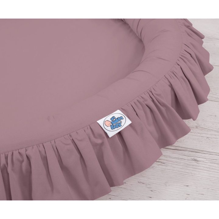 Lizdelis su raukiniais – pastelinis violetinis