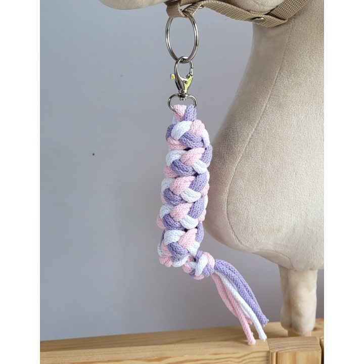 Pavadėlis hobi arkliukui, rožinis/violetinis/baltas