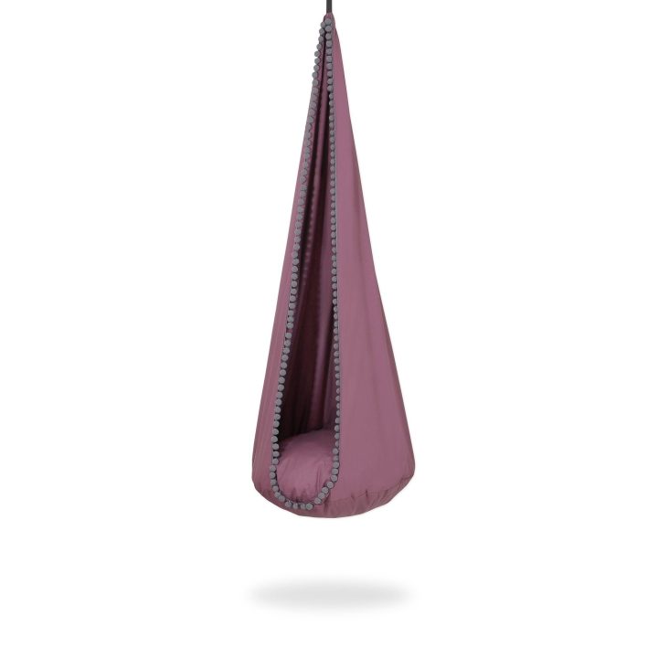 Pakabinamas hamakas-kokonas – pastelinis violetinis