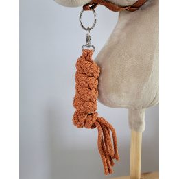 Pavadėlis hobi arkliukui, dviguba virvė, rusvas
