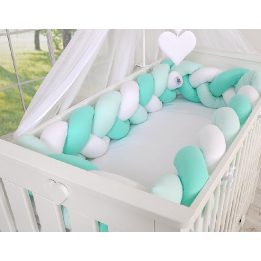 Pintas bamperis XXL – balta/mėtinė