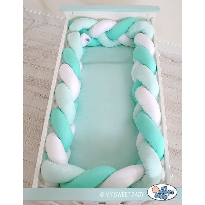 Pintas bamperis XXL – balta/mėtinė