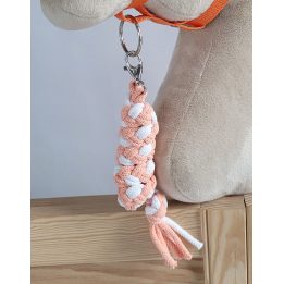 Pavadėlis hobi arkliukui, baltai oranžinis