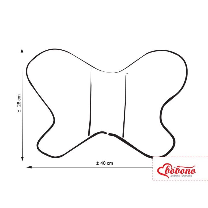 Dviejų pusių amortizuojanti pagalvėlė Butterfly“ – balta su sapnų gaudyklėmis