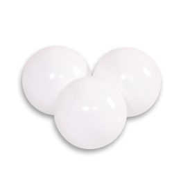 Sauso baseino plastikiniai kamuoliukai, 50 vnt., balti