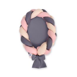Pintas kūdikio lizdelis 2 in 1 – smėlio, rožinė, antracito