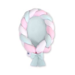 Pintas kūdikio lizdelis 2 in 1 – balta/rožinė/mėtinė