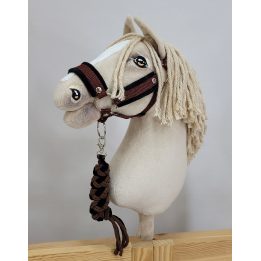Hobby horsingo kantaras ir pavadys – juoda/ruda