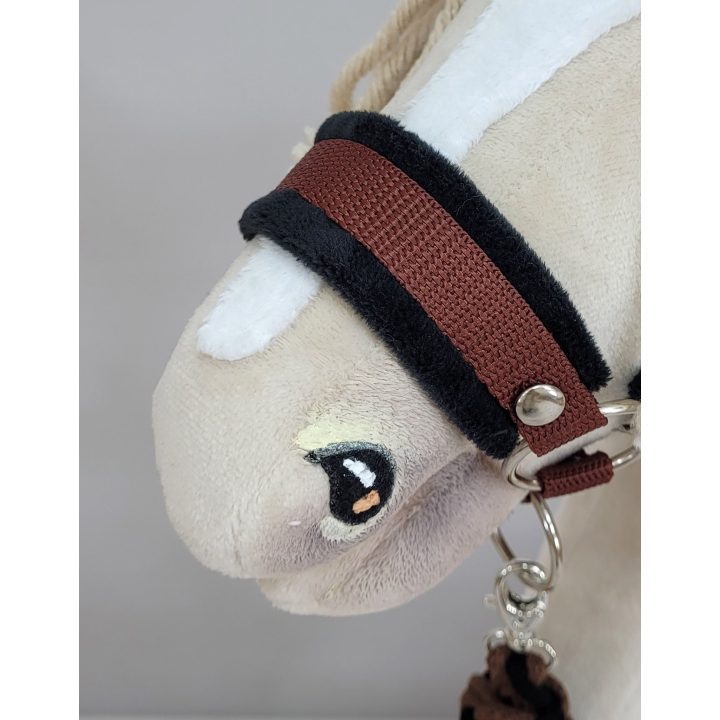 Hobby horsingo kantaras ir pavadys – juoda/ruda