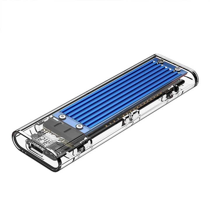 Išorinis M.2 NVMe SSD dėklas USB-C 10 Gb/s mėlynas