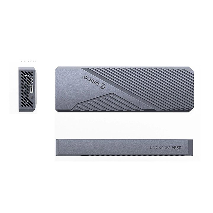 Išorinis SSD diskas M.2 NVMe USB-C 20 Gb/s pilkas