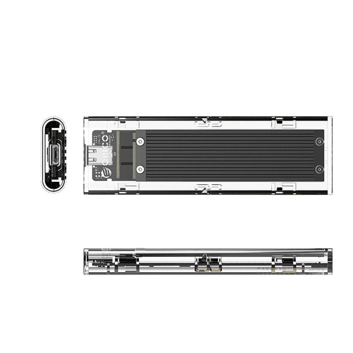 Išorinis SSD dėklas M.2 NVMe į USB-C 10Gb/s – juodas