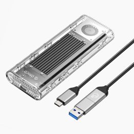 Išorinis SSD diskas M.2 NVMe USB-C 20Gb/s sidabrinis