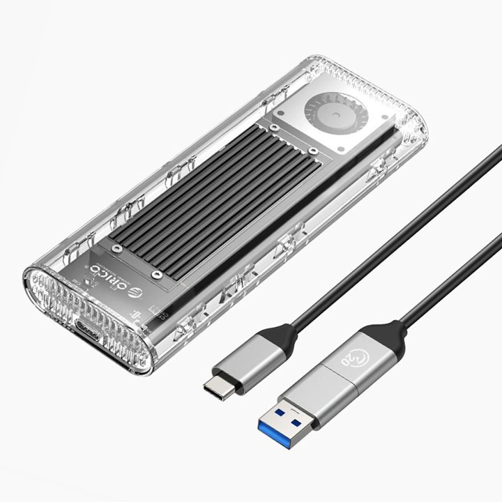Išorinis SSD diskas M.2 NVMe USB-C 20Gb/s sidabrinis