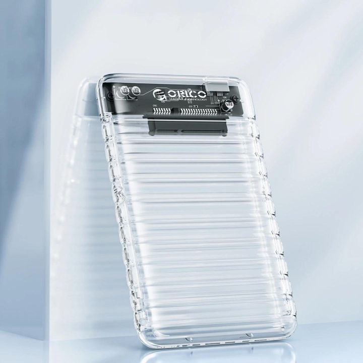 Išorinis kietojo disko dėklas 2.5 USB 3.0 permatomas