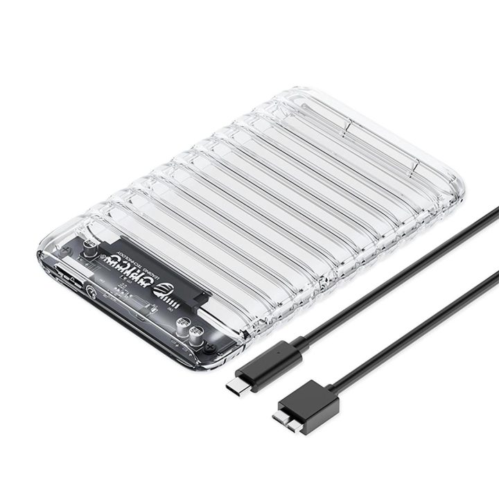 Išorinis kietojo disko dėklas 2.5 USB 3.0 permatomas
