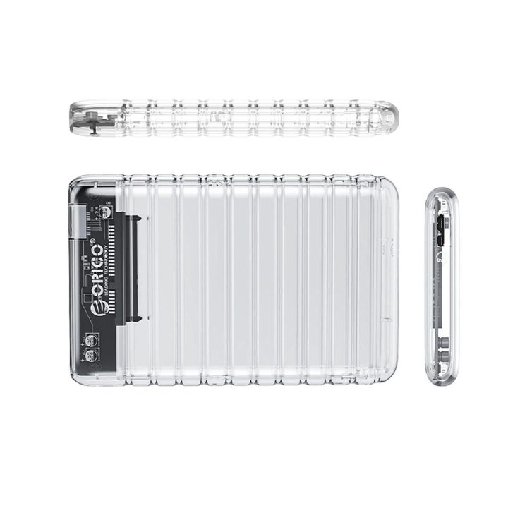 Išorinis kietojo disko dėklas 2.5 USB 3.0 permatomas