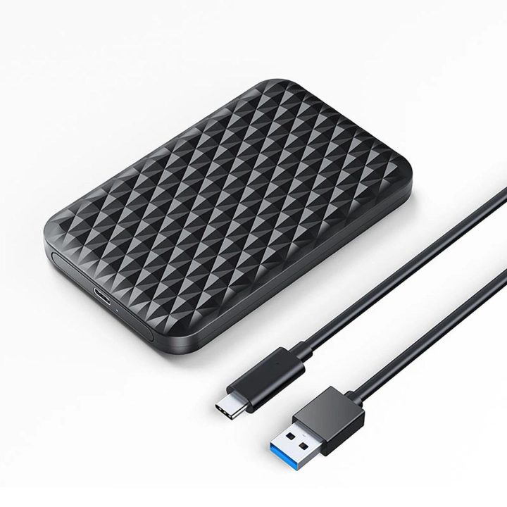 Išorinis 2.5 HDD/SSD dėklas USB-C 5Gb/s juodas