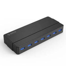 USB šakotuvas 7 lizdų 3.0 juodas
