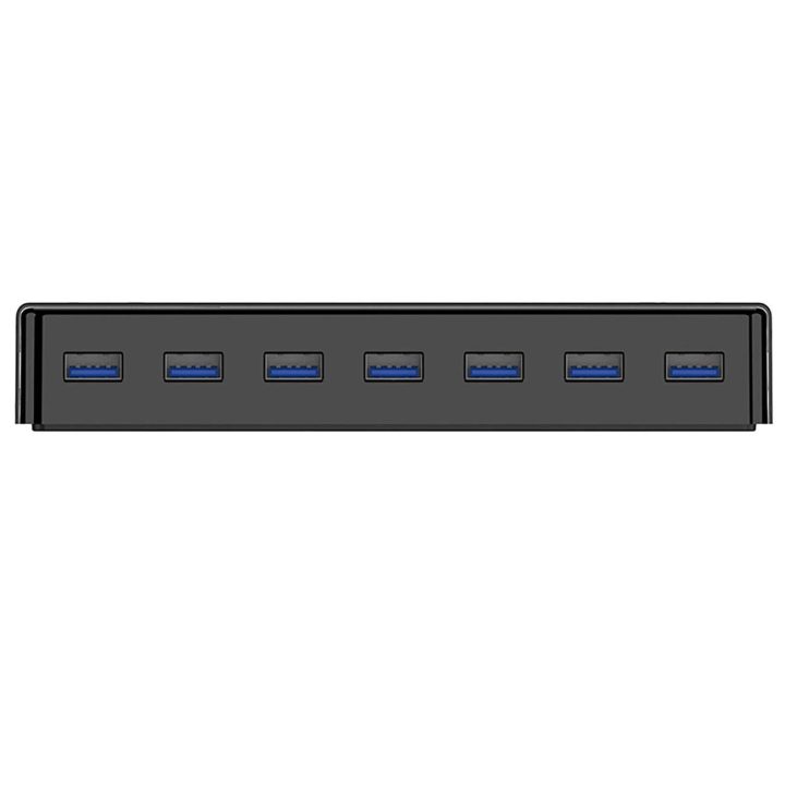 USB šakotuvas 7 lizdų 3.0 juodas