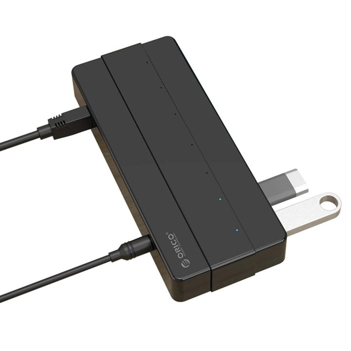 USB šakotuvas 7 lizdų 3.0 juodas