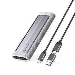 Išorinis SSD diskų dėklas USB-C 10Gb/s pilkas