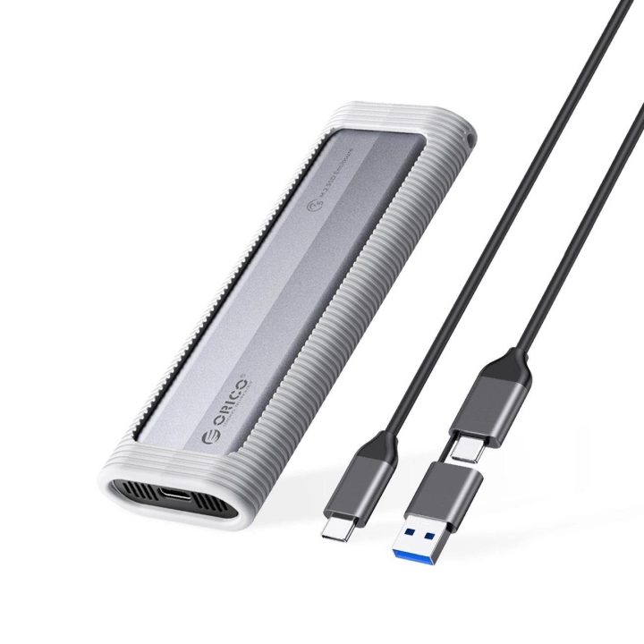 Išorinis SSD diskų dėklas USB-C 5Gb/s pilkas